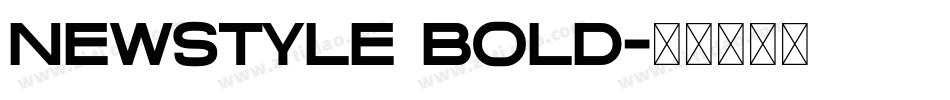 NewStyle Bold字体转换